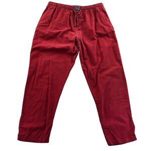 Polo Ralph Lauren Mens Pajama Pants XL Red Sleepwear Drawstring Lounge Pull On